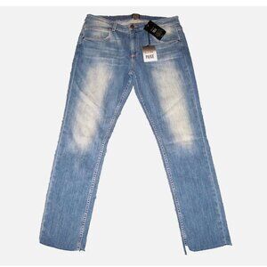 PAIGE X Rosie HW Slim Straight Astrid Rita Medium Wash Mid Rise Jeans 29 NWT New